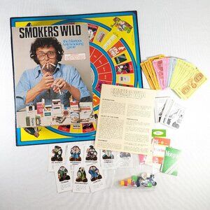 Vintage board game Smokers Wild, anti smoking game for 2 - 6 players age 12+